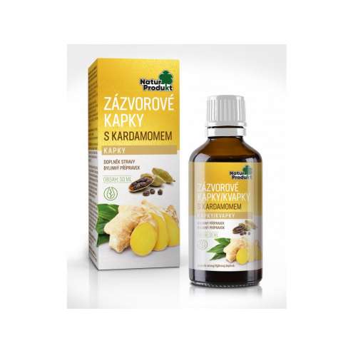 NaturProdukt Zázvorové kapky s kardamomem 50ml